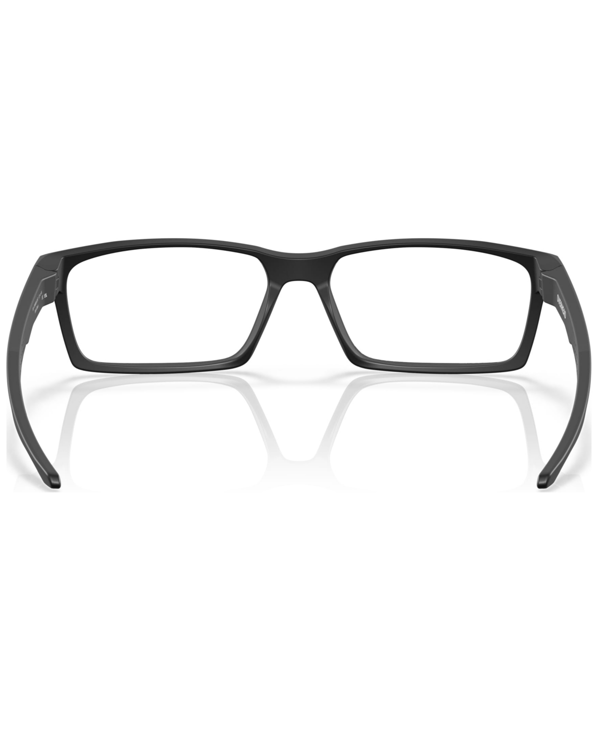 Oakley Men's Rectangle Eyeglasses, Ox8060 57 In Satin Black