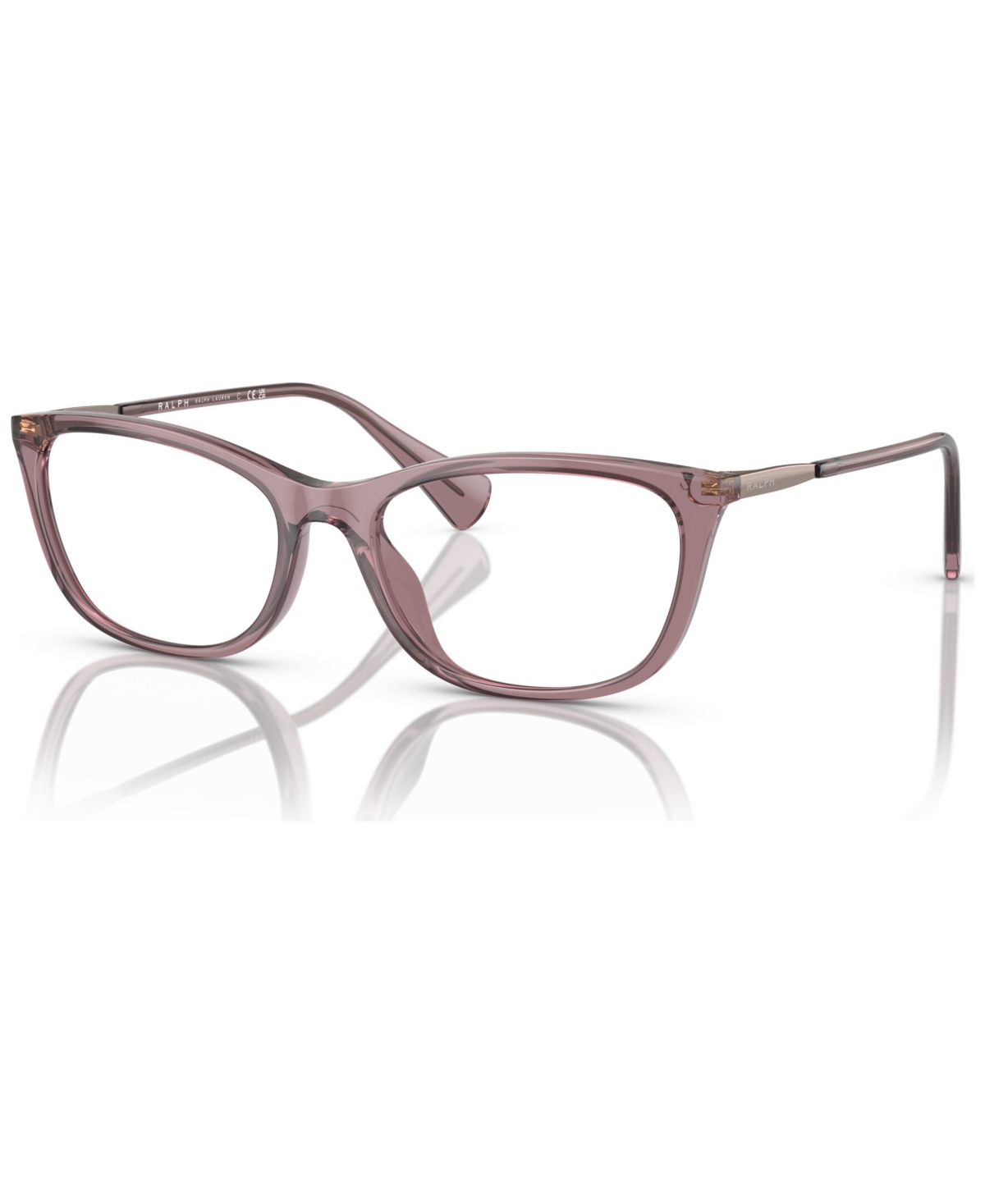 Women's Oval Eyeglasses, RA7138U 54 - Transparent Plum