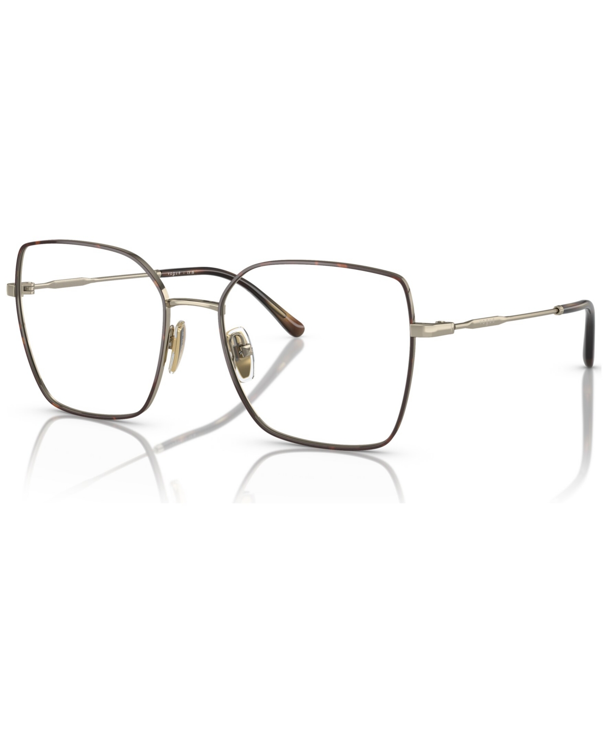 Women's Irregular Eyeglasses, VO4274 53 - Top Havana, Pale Gold-Tone