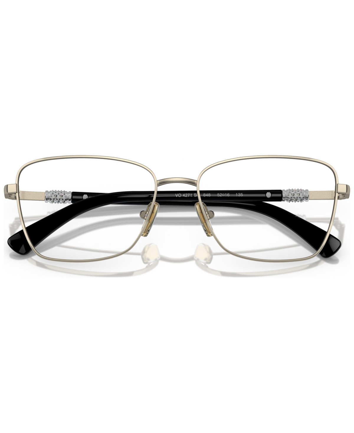 Vogue Eyewear Women's Butterfly Eyeglasses, Vo4271b 52 In Pale Gold-tone