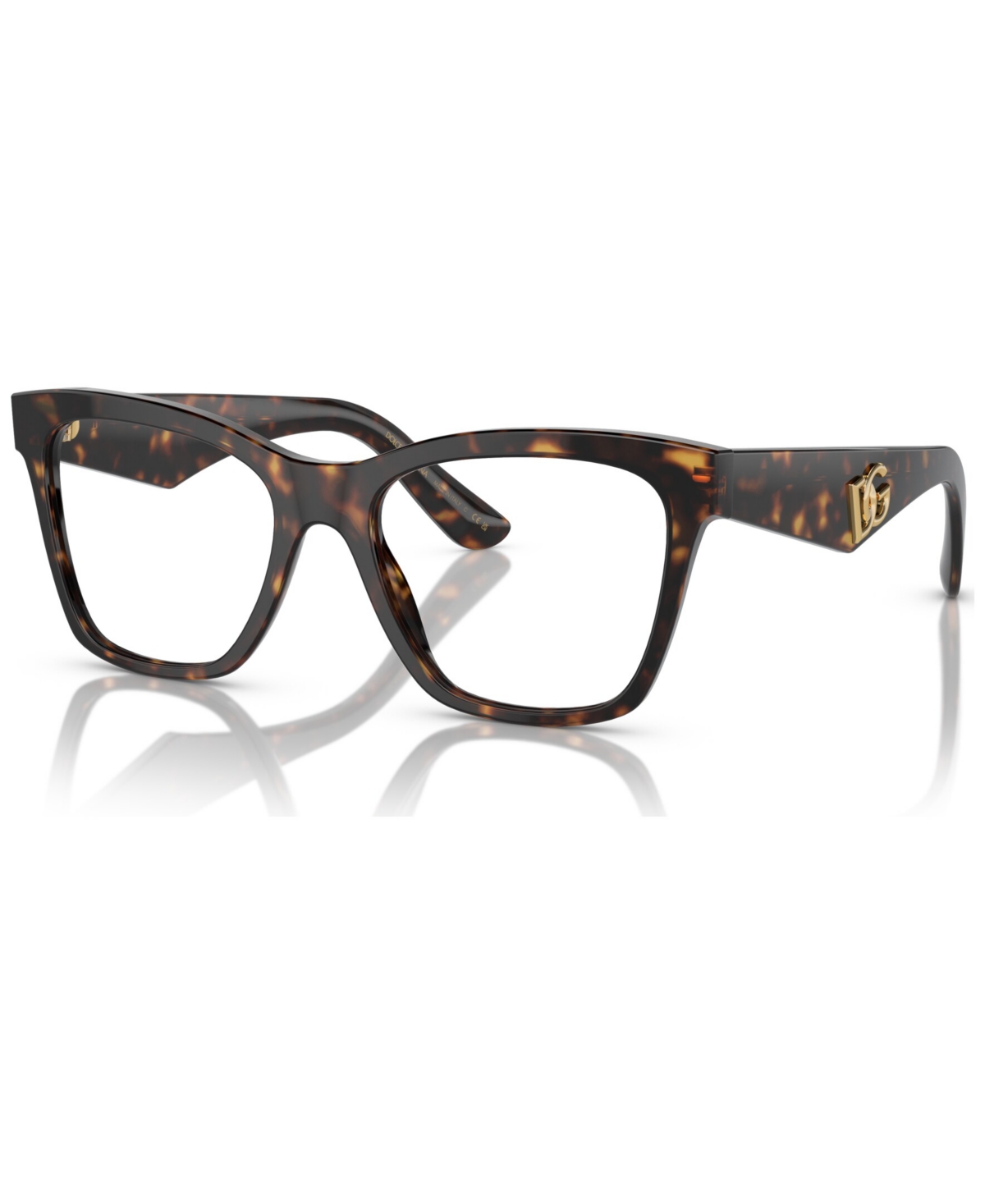 Dolce & Gabbana Women's Square Eyeglasses, Dg3374 51 In Havana