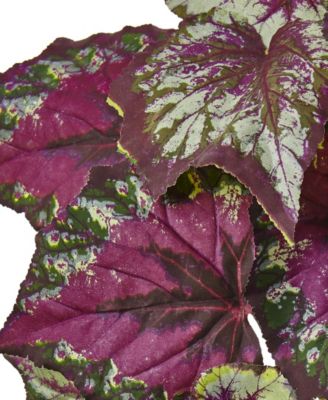 6-Pc. Wax Begonia Artificial Bush Set