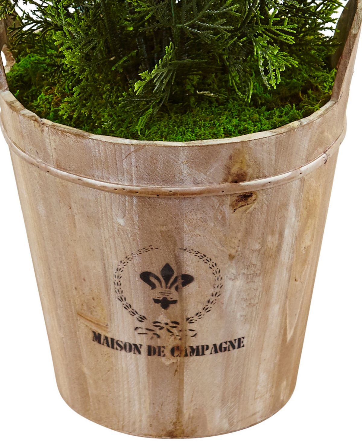NEARLY NATURAL 3' CEDAR ARTIFICIAL PLANT IN BARREL PLANTER 