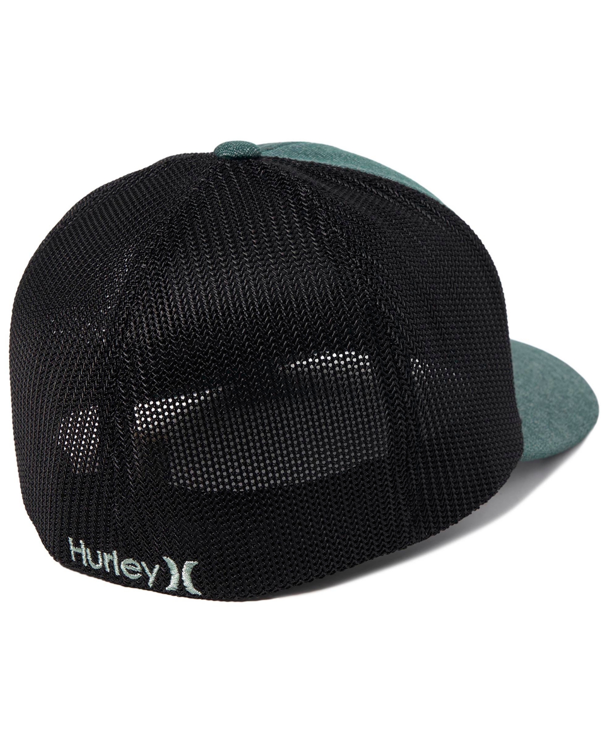 Shop Hurley Men's  Teal, Black Icon Textures Flex Hat In Teal,black