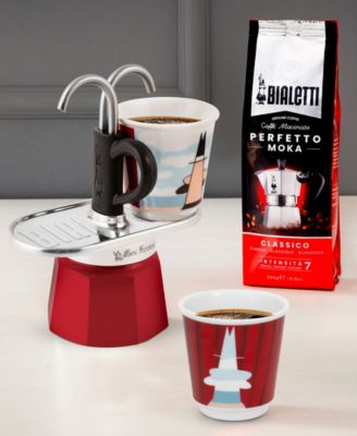 Set Mini Express "R" Magritte Plus 2 Bicc. 2.8 OZ Coffeemaker