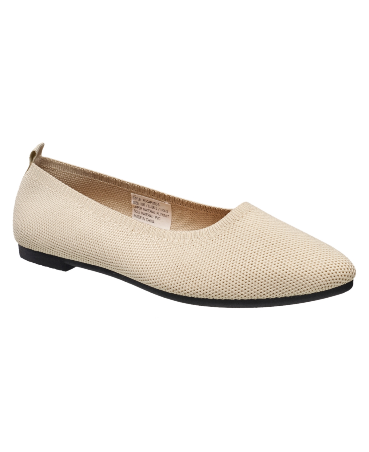 Shop French Connection Women's Caputo Round Toe Ballet Flats In Taupe