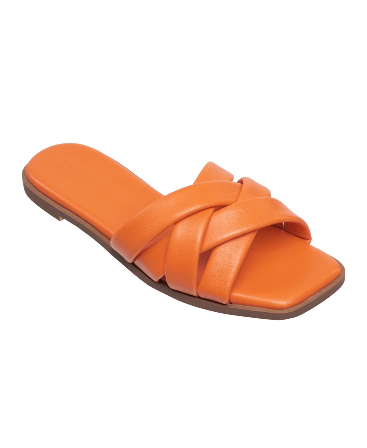 Shop French Connection Women's Shore Flat Strappy Sandals In Orange