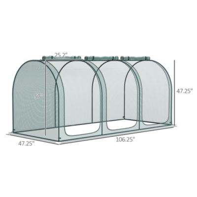 9 x 4ft Crop Cage with Zippe Doors and Storage Bag,