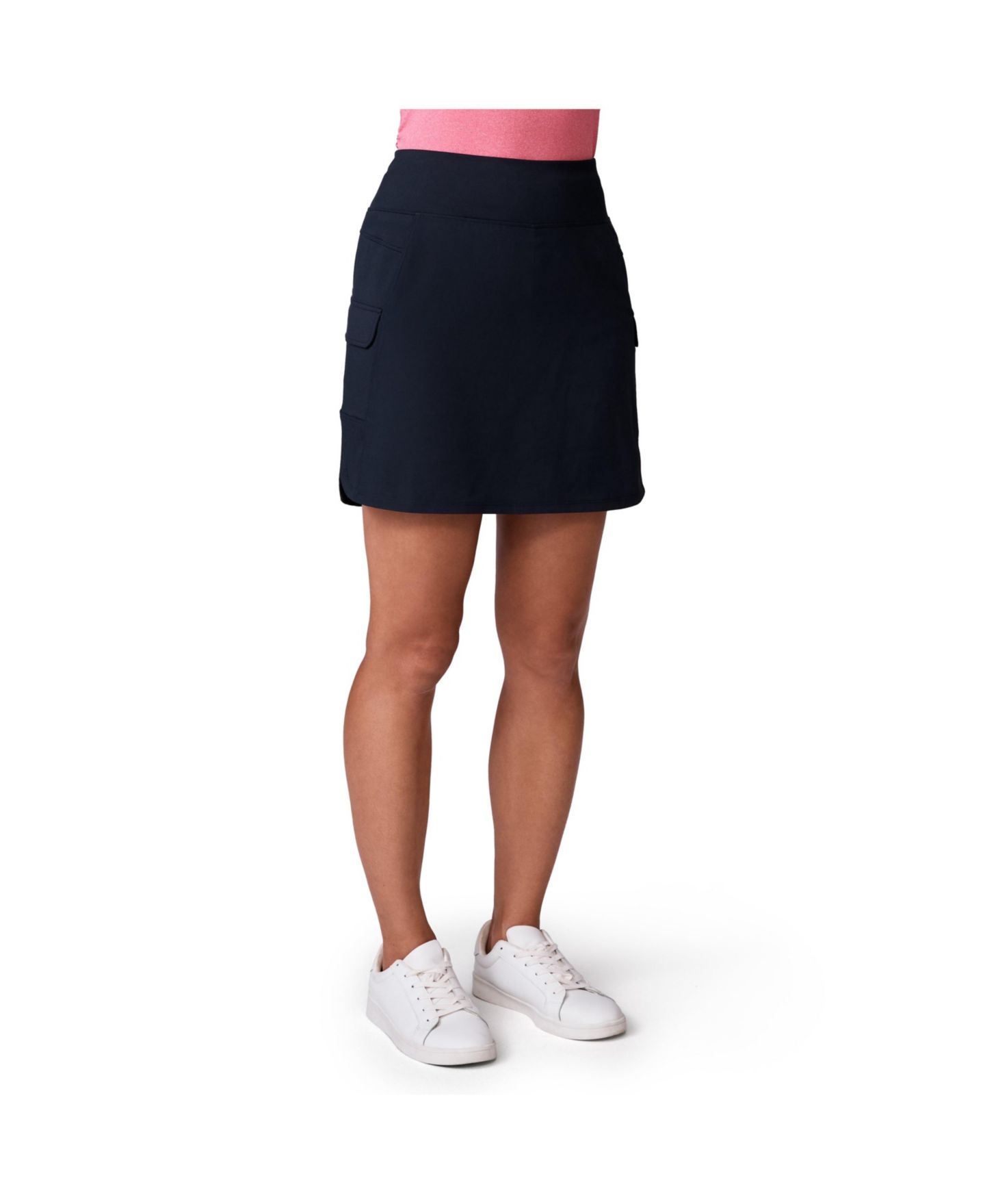 Женская юбка-шорты Free Country Free 2 Explore Hybrid Skort, цвет: Чёрный — фото 1
