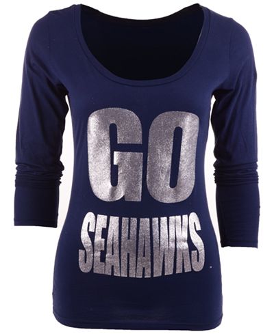 Blue 84 Women's Long-Sleeve UNC Wilmington Seahawks Flicker T-Shirt