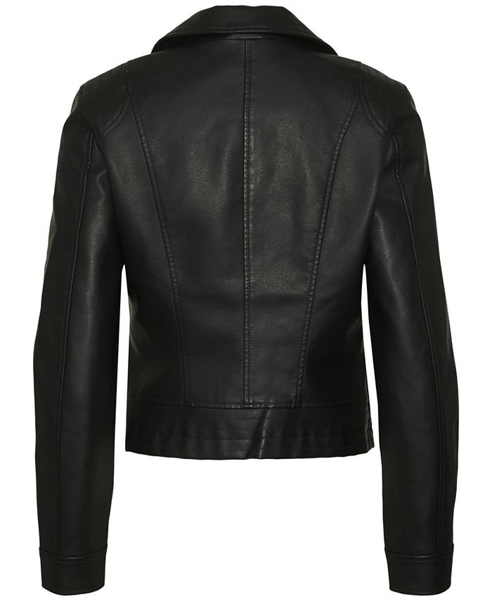 Vero Moda Women's Ramon Faux-Leather Short Jacket - Macy's