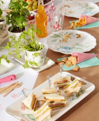 Butterfly Meadow Melamine Dinner Plates, Set of 4