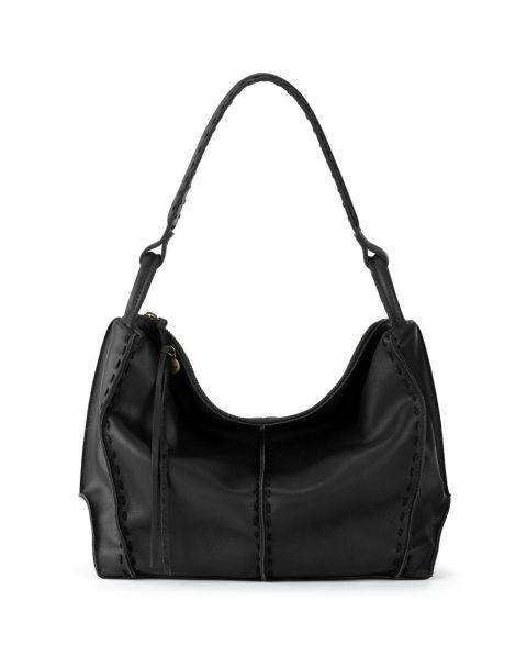 Женская сумка The Sak Los Feliz Leather Medium Hobo, цвет: Чёрный