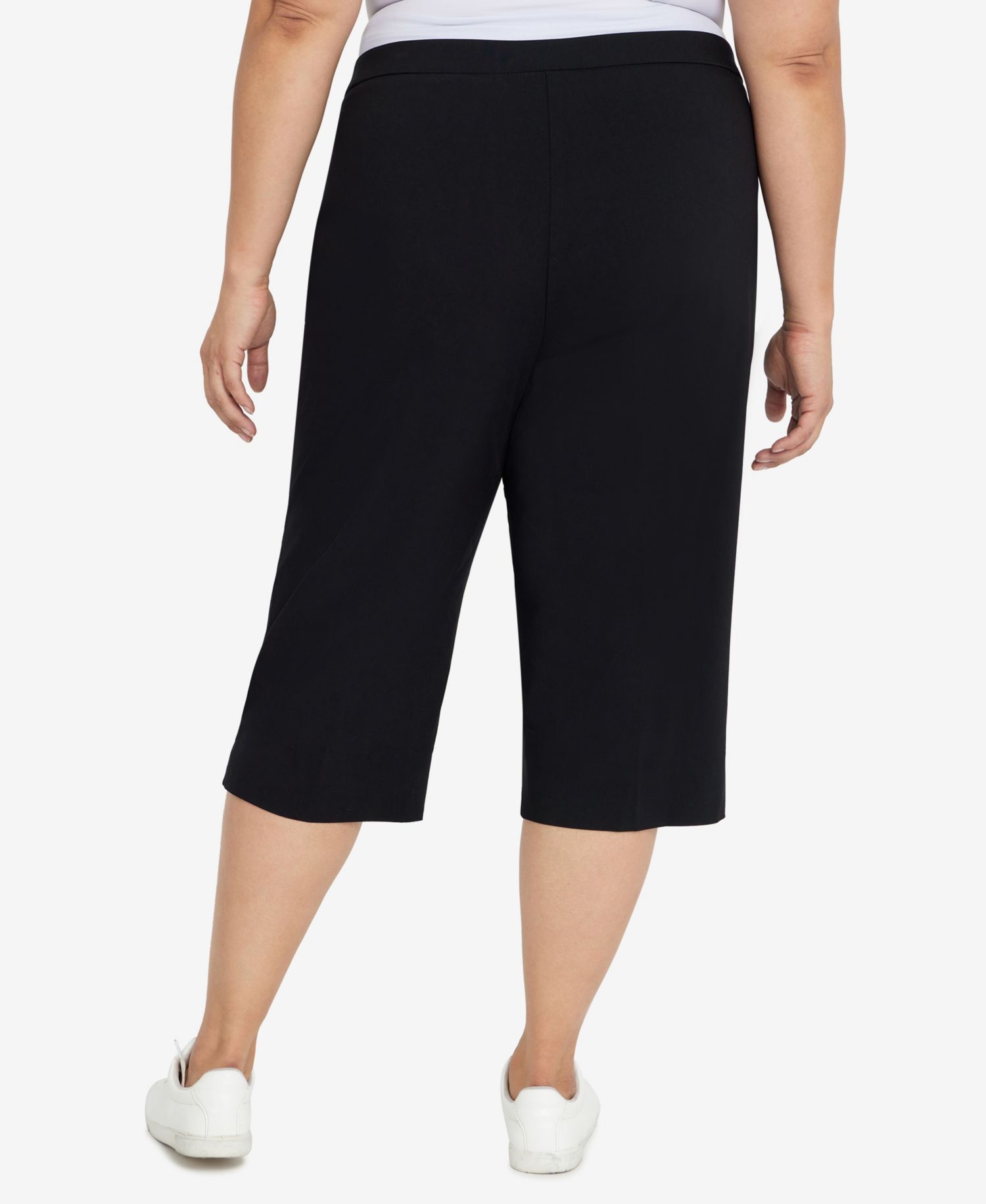 Plus Size Classic Allure Stretch Clamdigger Capri Pant