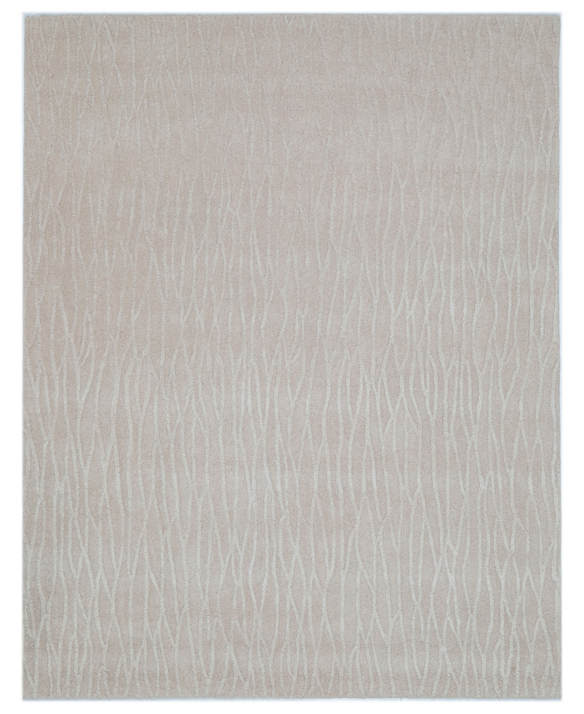 NuStory Numodern Carved 7'6in x 9'6in Area Rug - Ivory