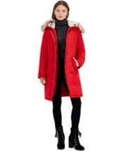 Macys womens hot sale red coats