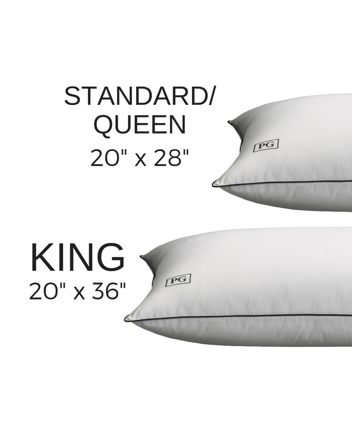 Pillow Guy 100% Cotton Sateen Pillow Protector (Set of 2) - Size