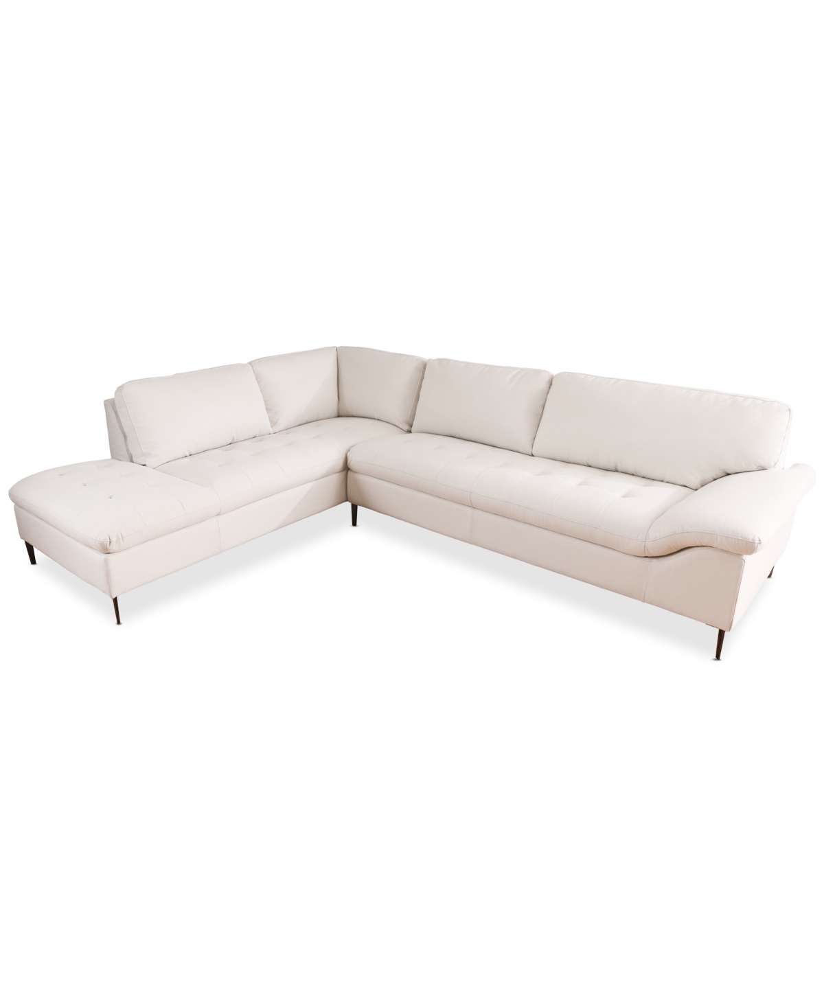 Furniture Closeout! Torbin 90" 2-pc. Fabric Sectional Sofa, Created For Macy's In Cream