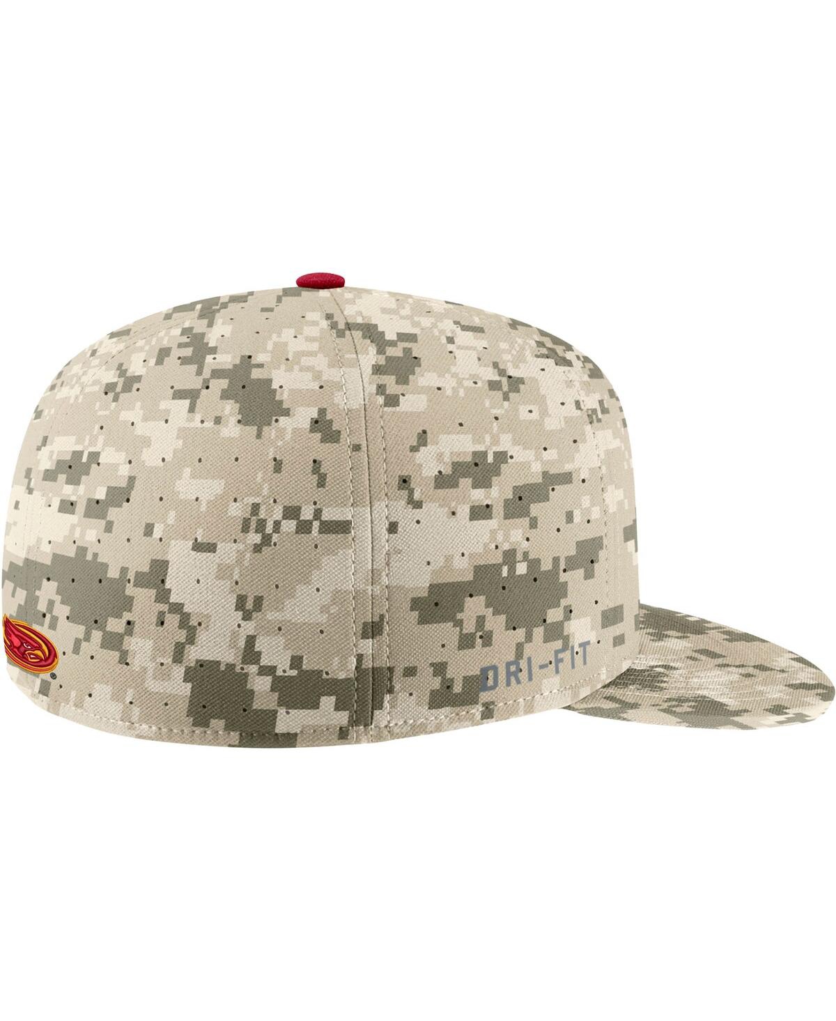 Men's NikeIowa State Cyclones Aero True Baseball Performance Fitted Hat - Camo