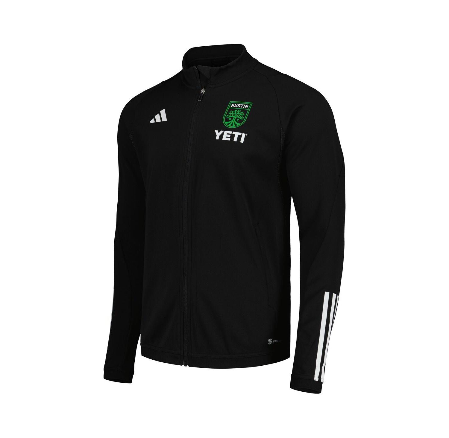 Men's Black Austin FC 2023 On-Field AEROREADY Full-Zip Training Top