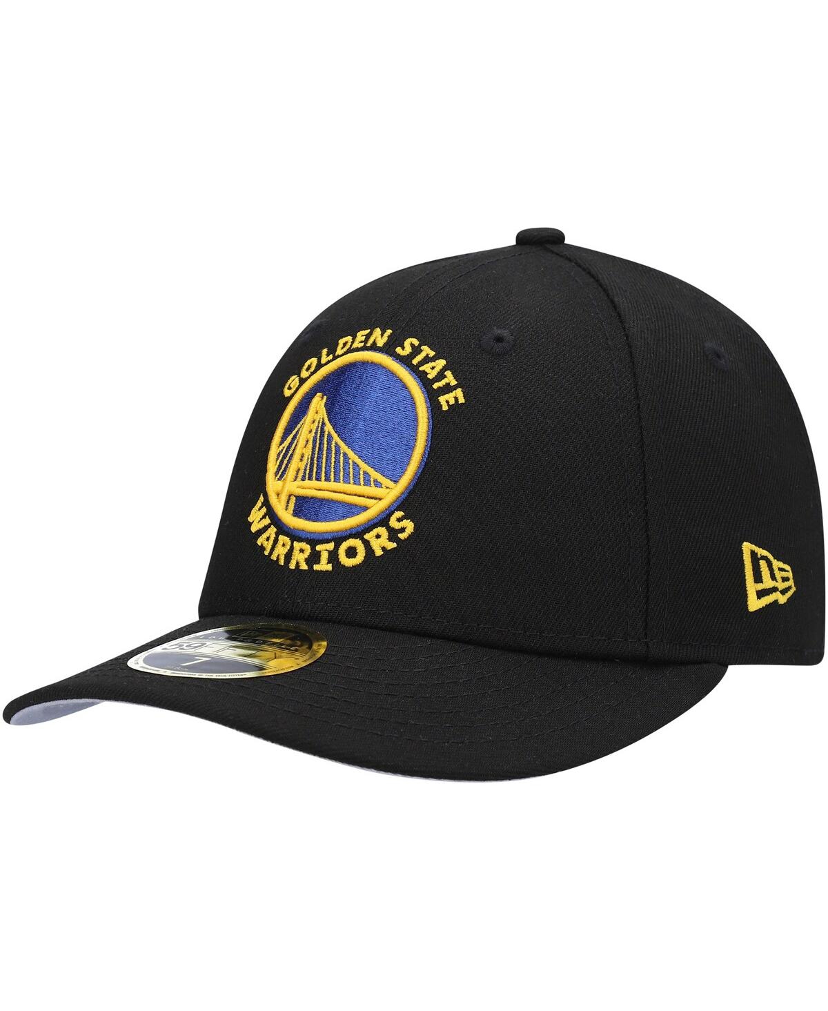 Men's New Era Black Golden State Warriors Team Low Profile 59FIFTY Fitted Hat - Black