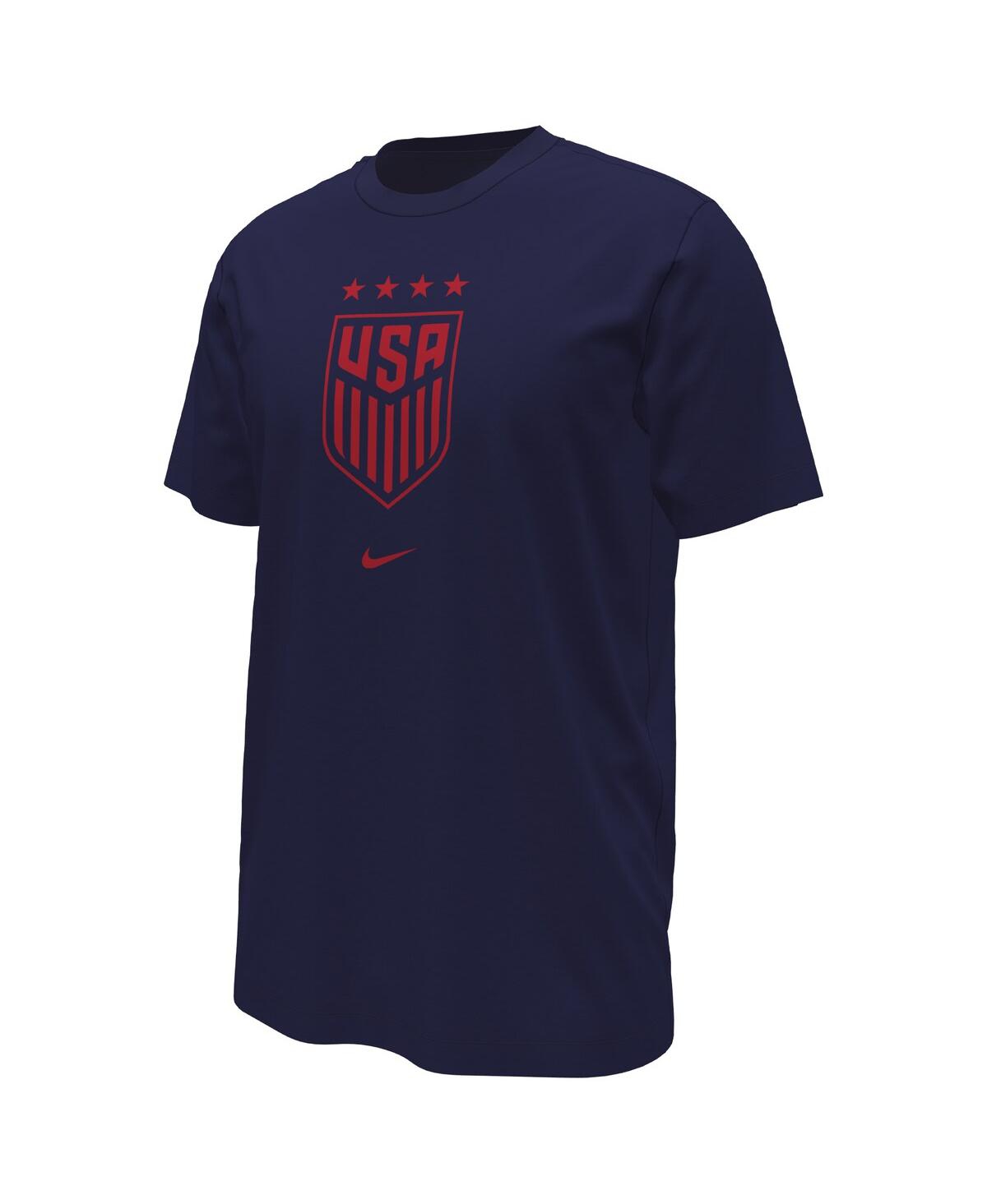 Shop Nike Men's  Navy Uswnt Crest T-shirt