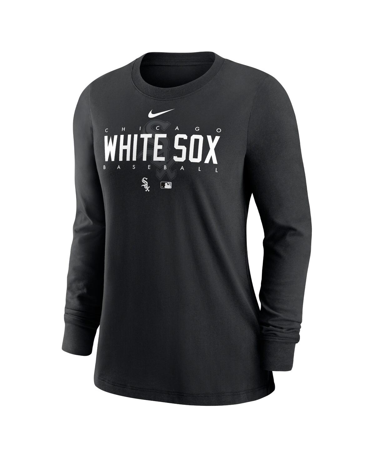Nike Women's  Black Chicago White Sox Authentic Collection Legend Performance Long Sleeve T-shirt In Black