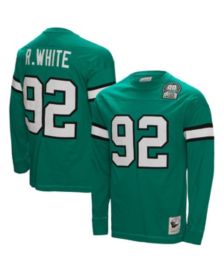 Men's New York Jets Joe Namath Mitchell & Ness Kelly Green Throwback  Retired Player Name & Number Long Sleeve Top