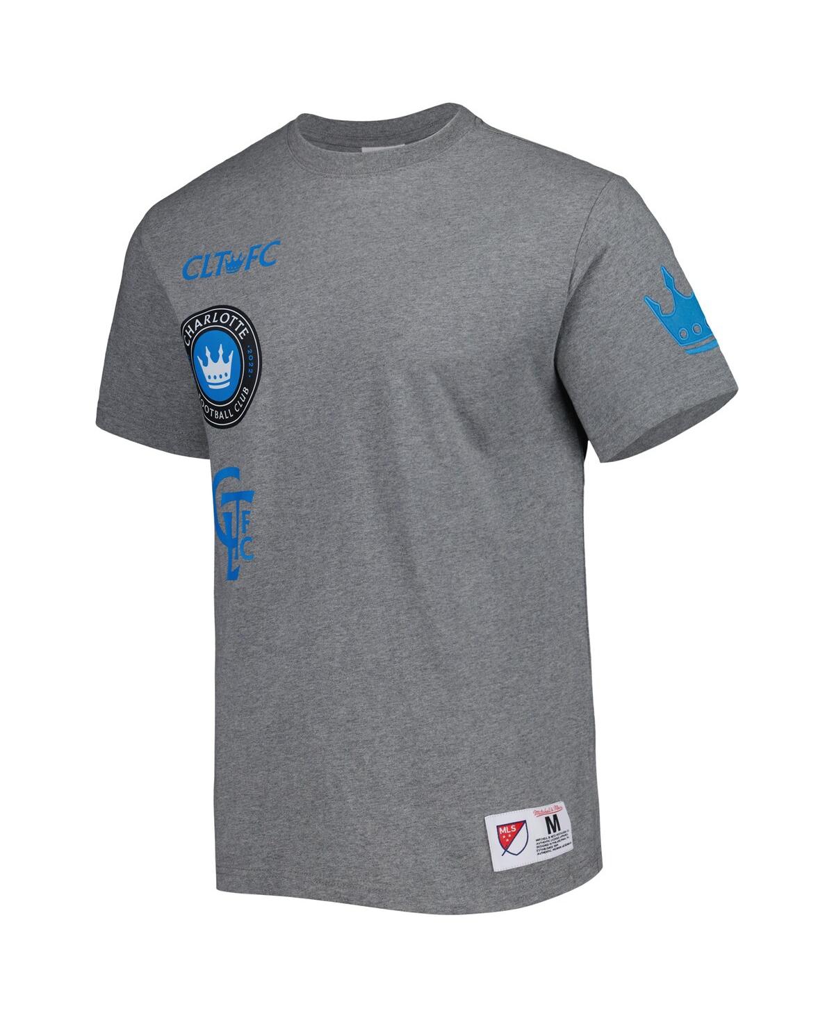 Mitchell & Ness Men's  Gray Charlotte Fc City T-shirt In Gray