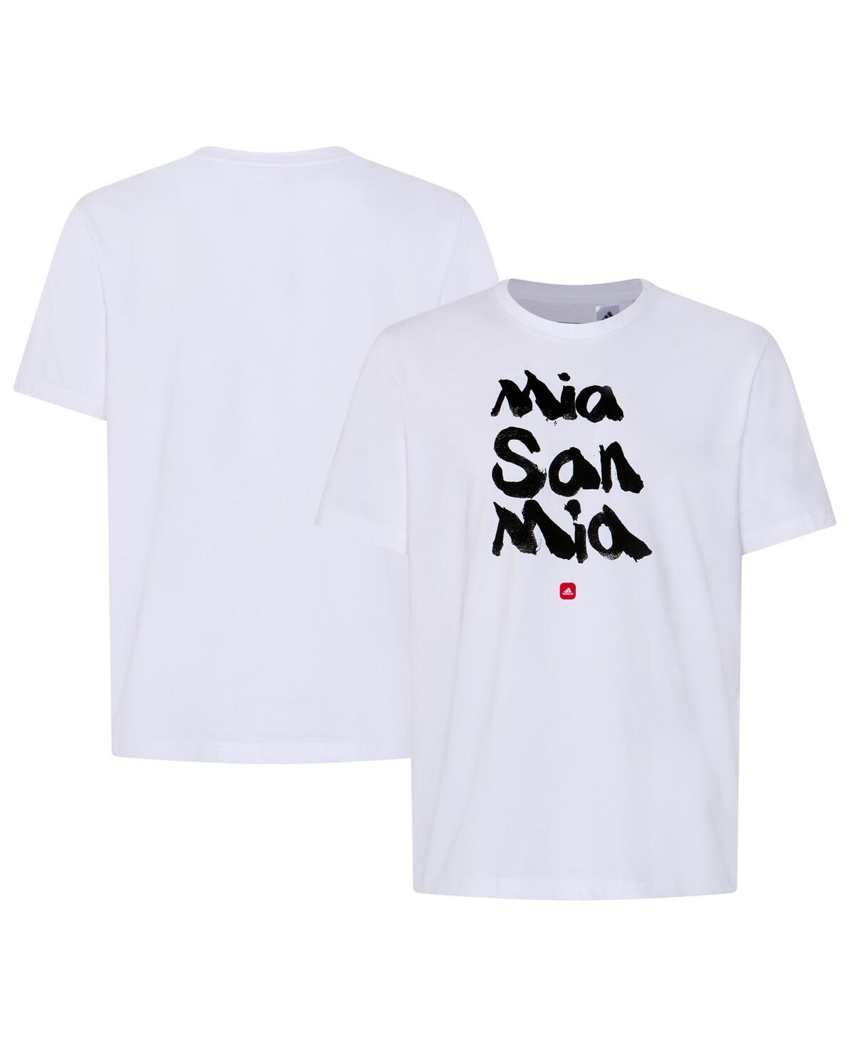 ADIDAS ORIGINALS MEN'S ADIDAS WHITE BAYERN MUNICH CHINESE CALLIGRAPHY T-SHIRT 