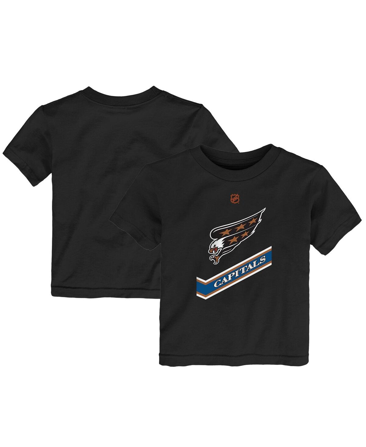Outerstuff Youth Black Washington Capitals Special Edition 2.0 Primary Logo T-Shirt Size: Small