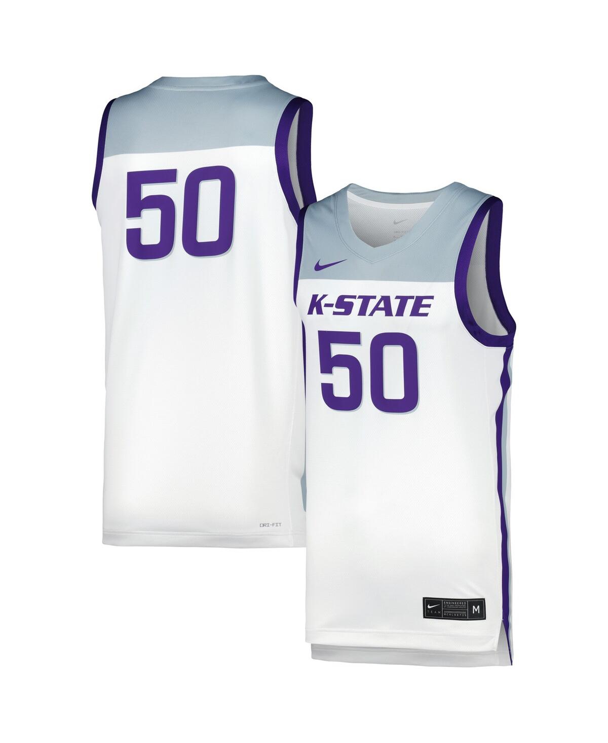 Men's and Women's NikeKansas State Wildcats Replica Basketball Jersey - White