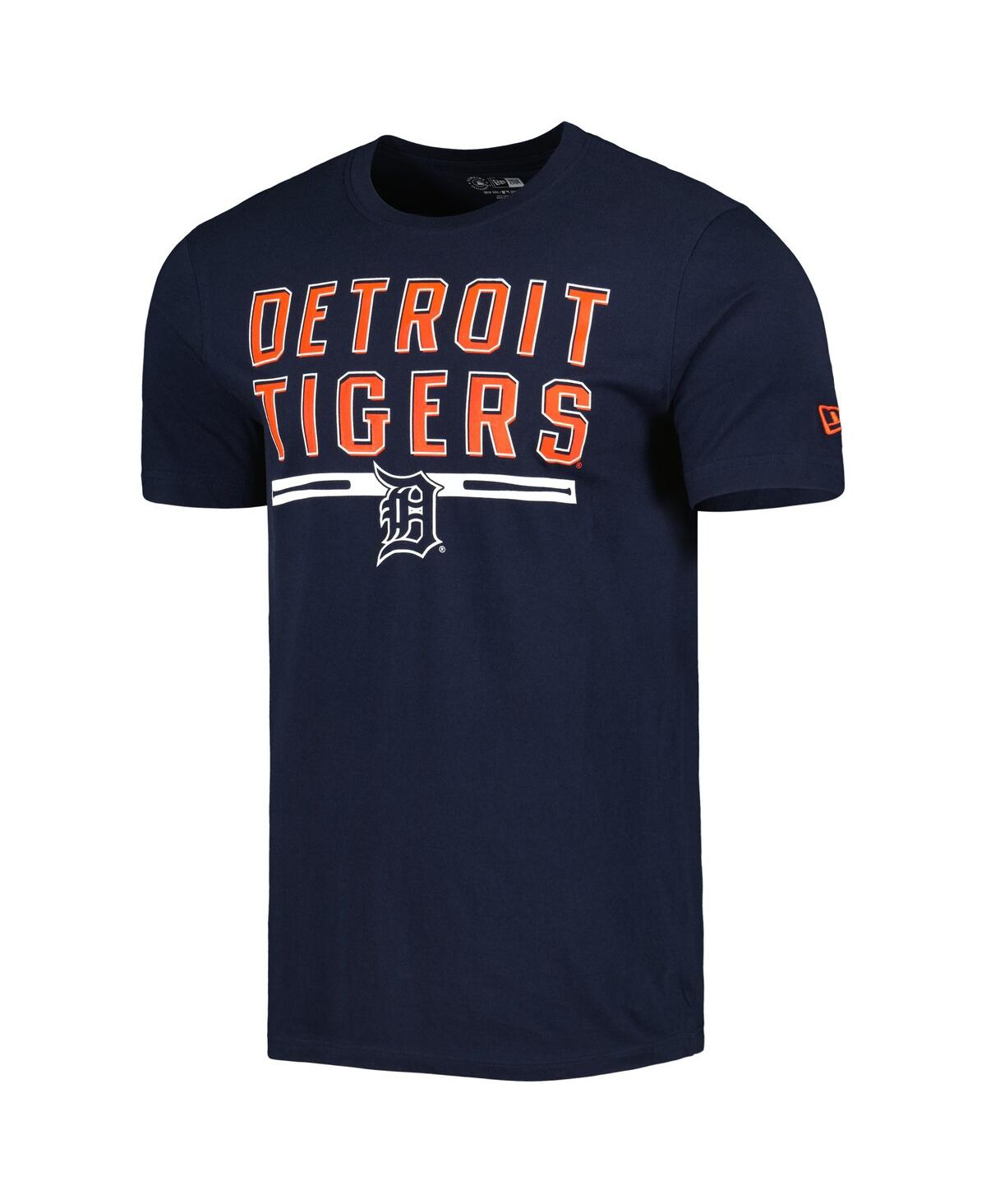Shop New Era Men's  Navy Detroit Tigers Batting Practice T-shirt