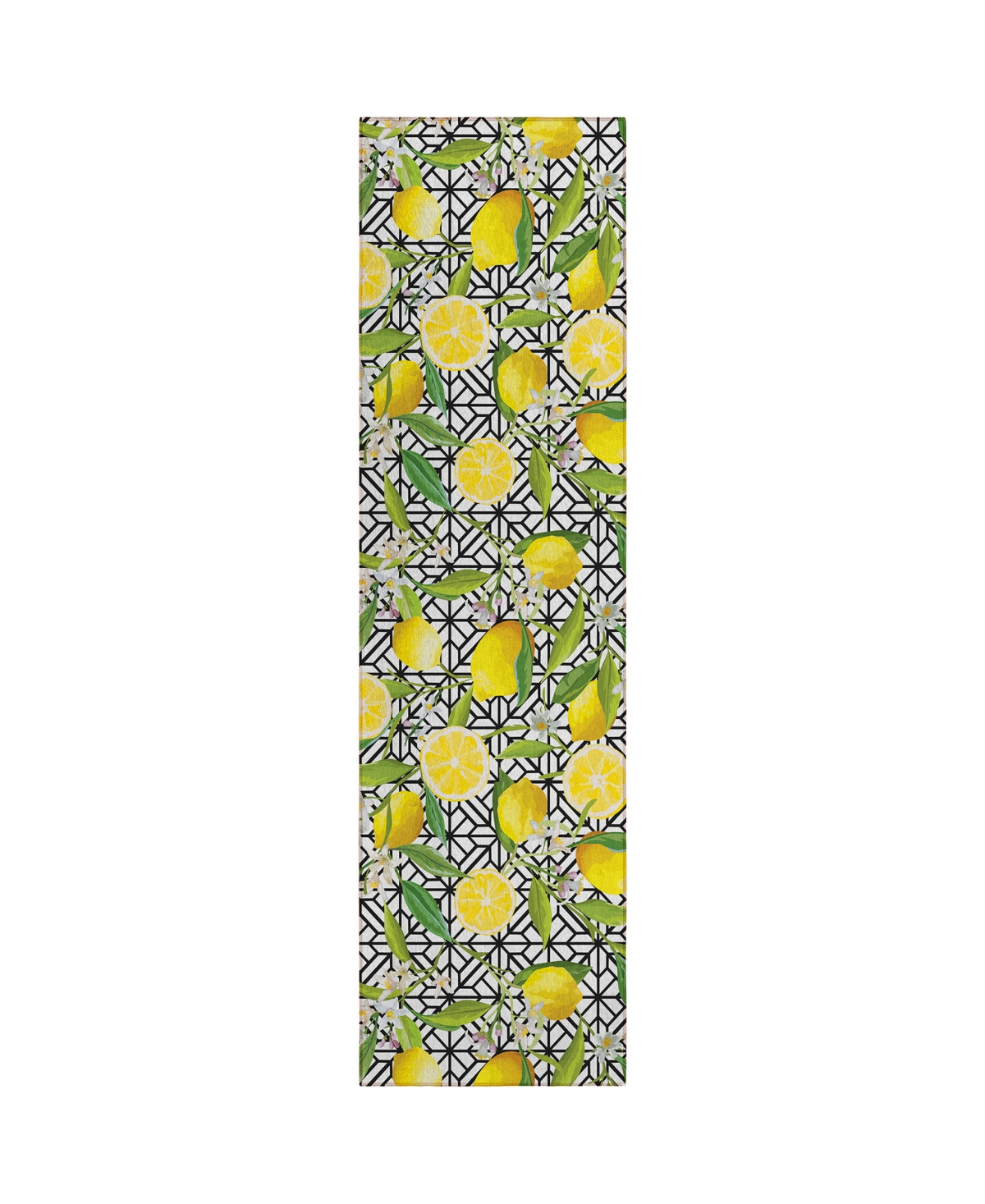 D Style Kendall Kitchen Ke5 2'3" X 7'6" Runner Area Rug In Ivory