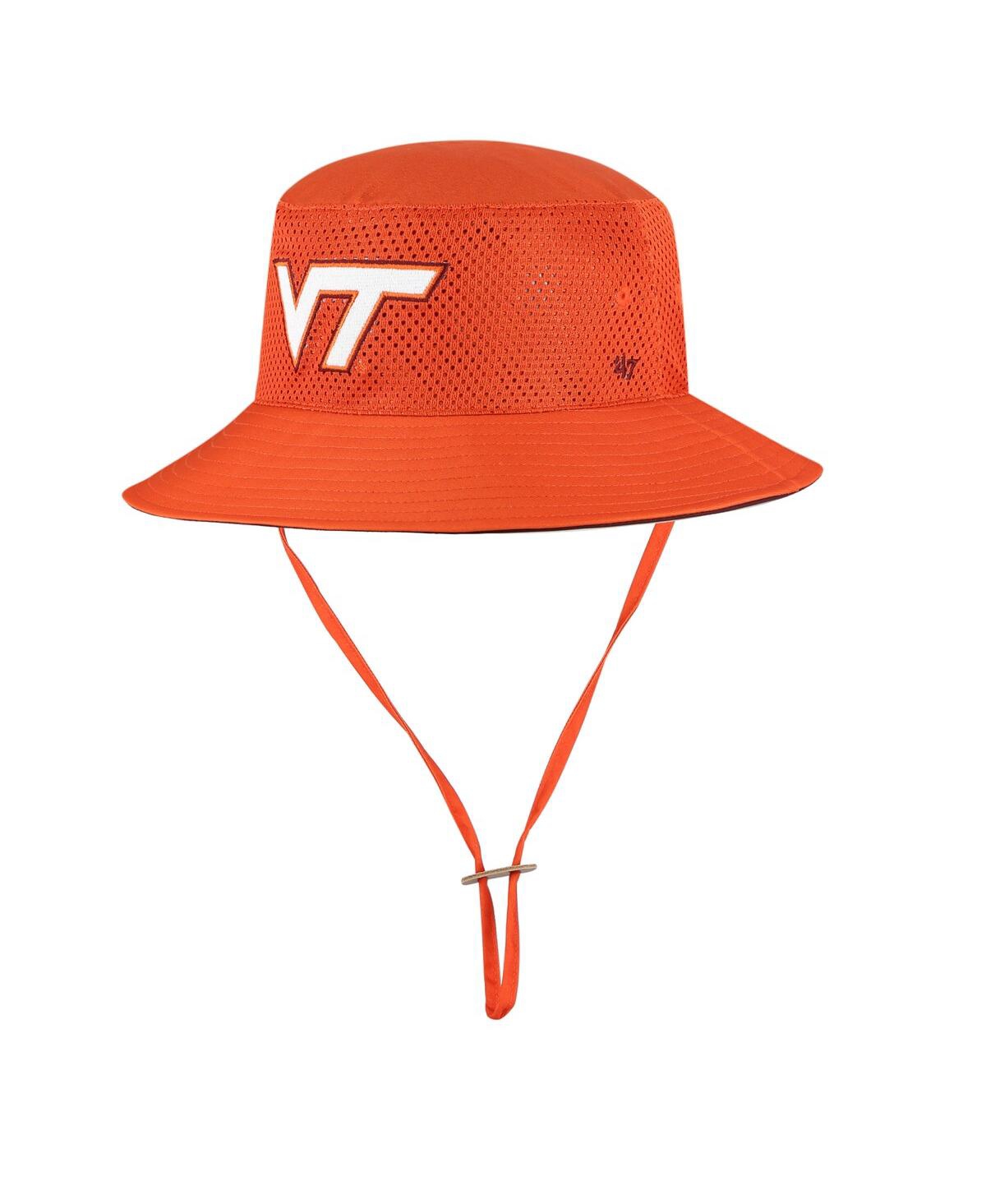 47 Brand Men's ' Orange Virginia Tech Hokies Panama Pail Bucket Hat
