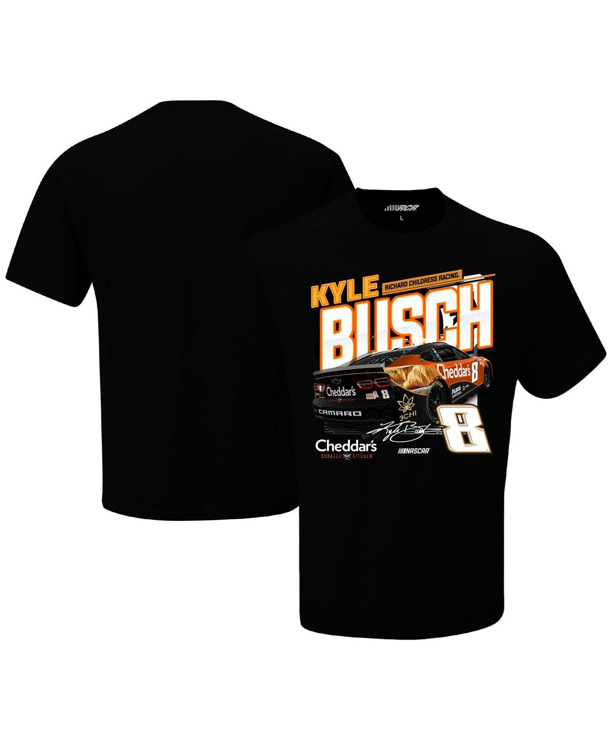 Shop Richard Childress Racing Team Collection Men's  Black Kyle Busch Speed T-shirt