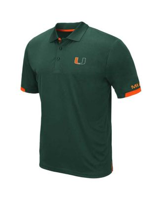 Men's Orange Miami Hurricanes Big and Tall Santry Polo Shirt