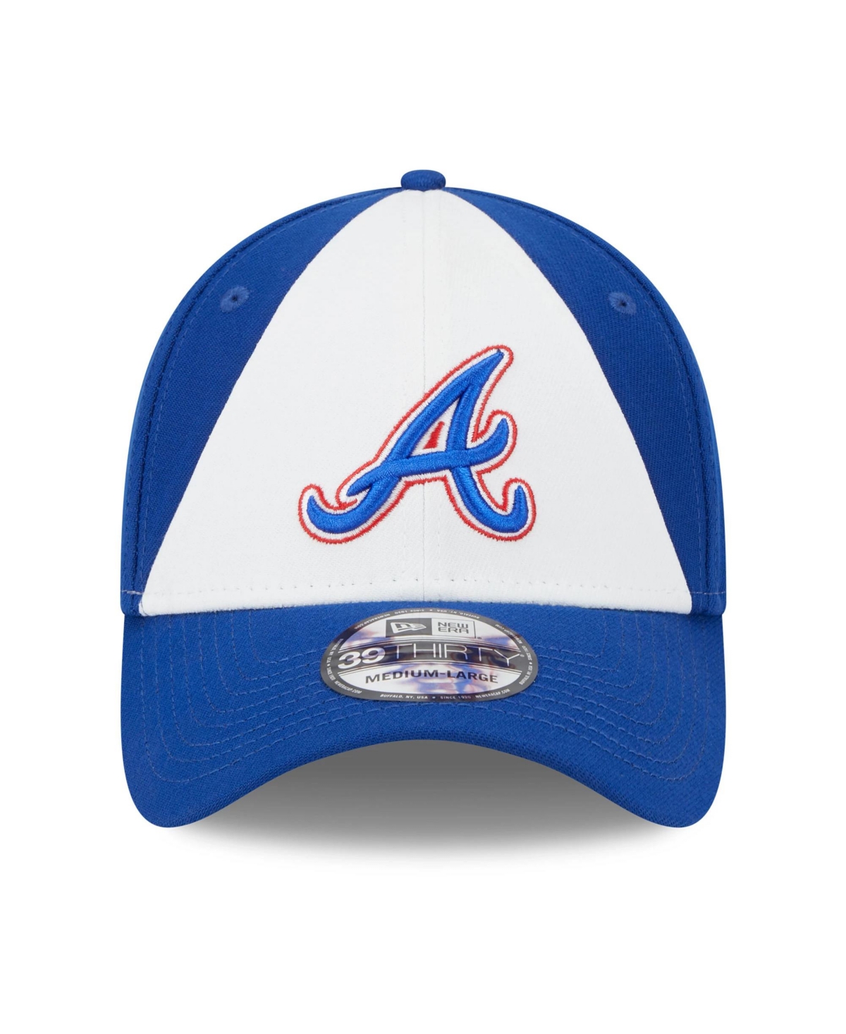 New Era Men's  White, Royal Atlanta Braves 2023 City Connect 9fifty Snapback Adjustable Hat In White,royal