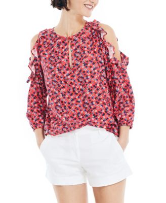 Nautica Top Ragazza Con Spalle Scoperte – Quadrettato, Morbido, Perfetto Per L'Estate