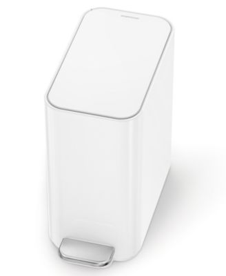 5 Liter Slim Bathroom Trash Can with Liner Pocket