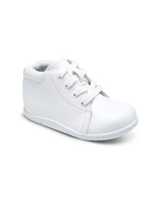 Stride Rite Toddler Boys SRTech Elliot White Leather Sneakers - Macy's