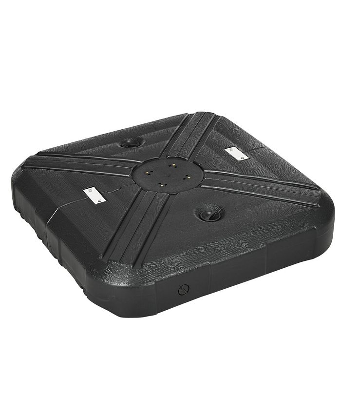 Outsunny Fillable Patio Cantilever Umbrella Base with Wheels, Heavy