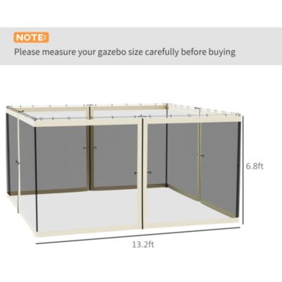 13' x 13' Replacement Netting for Patio Gazebo,