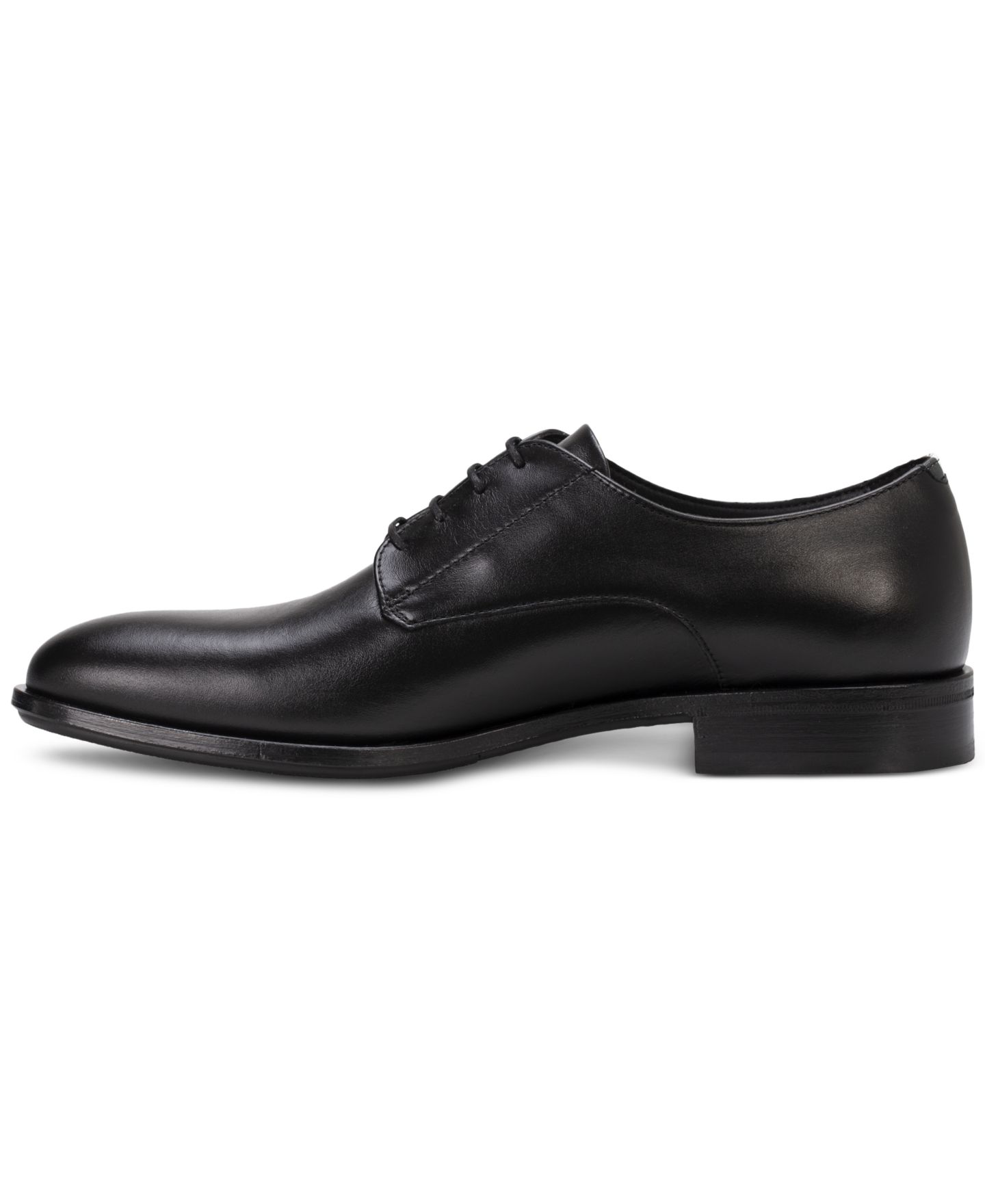 Мужские туфли Hugo Boss Colby Lace-Up Derby Dress Shoes, цвет: Чёрный — фото 3