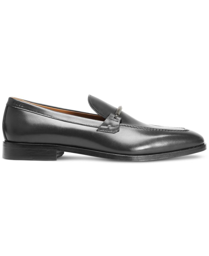 Boss By Hugo Boss Mens Colby Italian Leather Bit Loafers