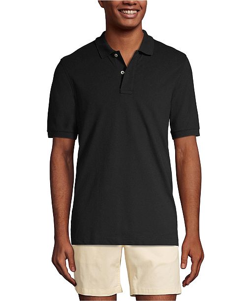 alfani Lands' End Men's Short Sleeve Comfort-First Mesh Pique Polo Shirt Men's Fashion & Accessories