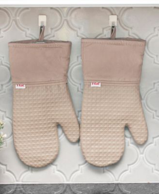 Flexible Waffle Silicone Oven Mitt, Set of 2