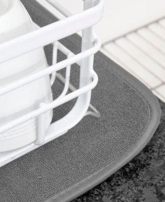 Microfiber Dish Drying Mat Reverses to Mesh, Set of 2