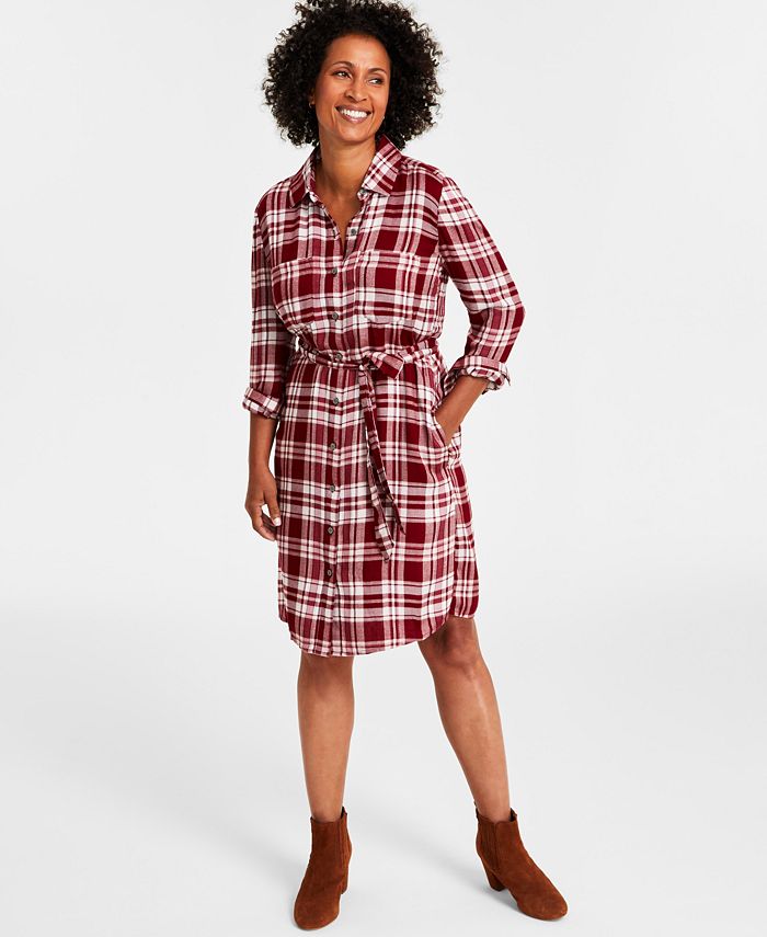 Plaid dress macys new arrivals