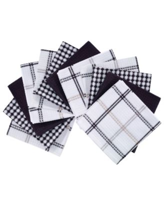 Coordinating Flat Waffle Weave Dish Cloth, Set of 12